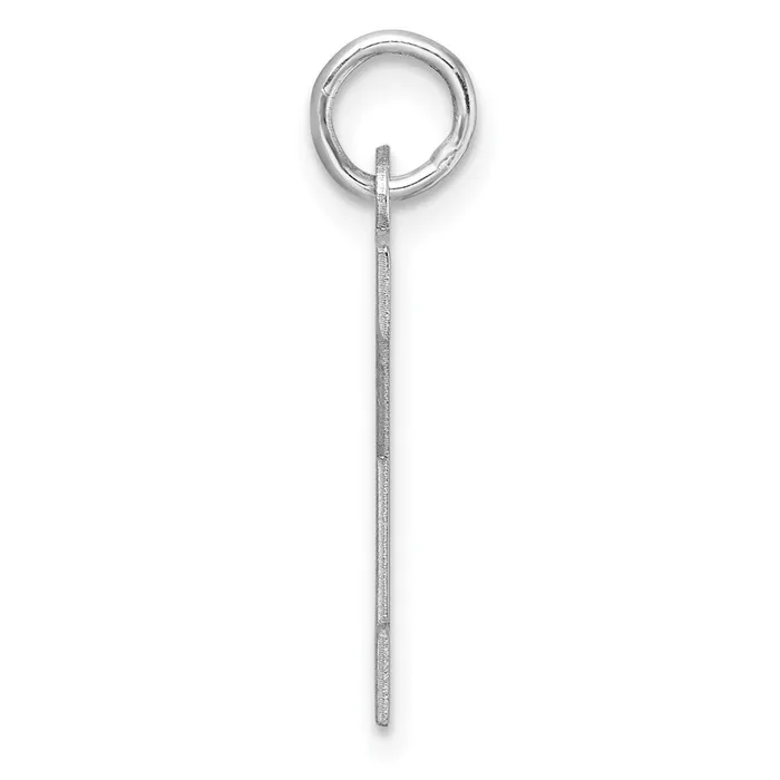 Large Sterling Silver Rhodiumplated Block Letter X Initial Charm TreasureFineJewelers Rings