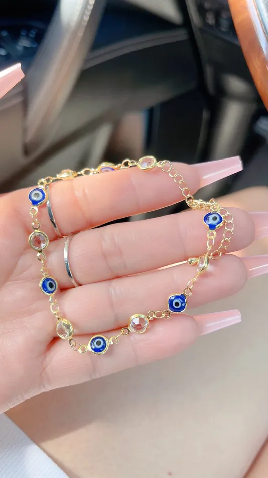MP Jewelry Lucky Invisible Evil Eye Bracelet Bracelets