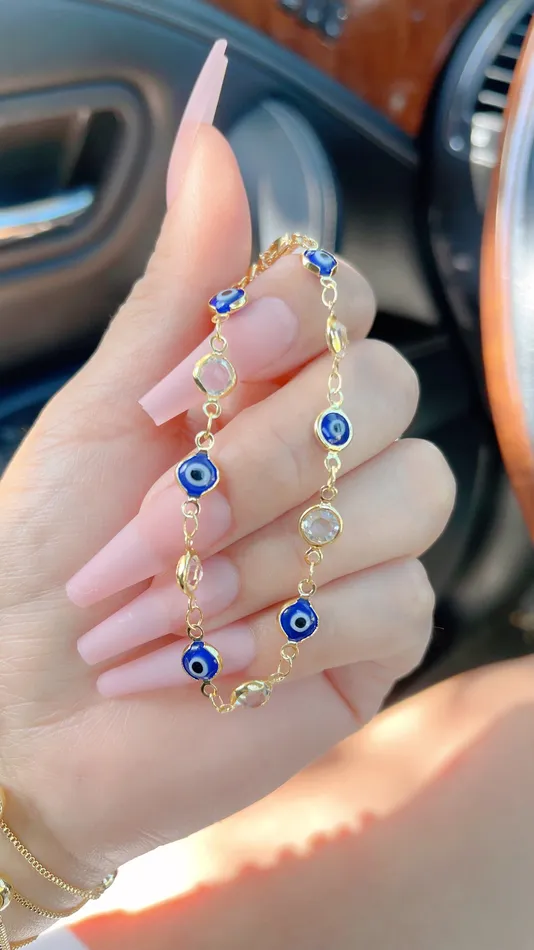 MP Jewelry Lucky Invisible Evil Eye Bracelet Bracelets