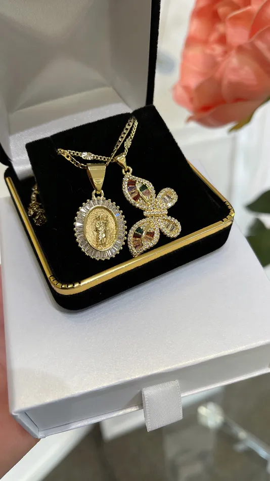 MP Jewelry Necklaces San Judas Butterfly Necklace Set