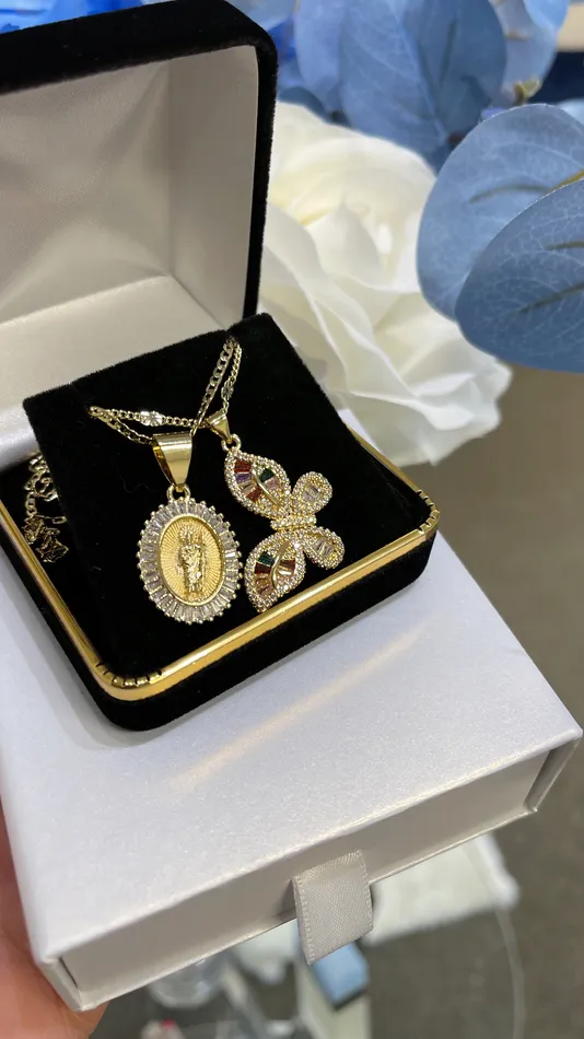 MP Jewelry Necklaces San Judas Butterfly Necklace Set