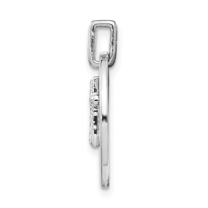 Necklaces 14k White Gold Diamond Cross Faith Pendant TreasureFineJewelers