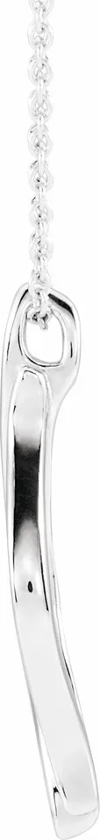 Necklaces 14K White Gold Freeform 1618 Necklace TreasureFineJewelers