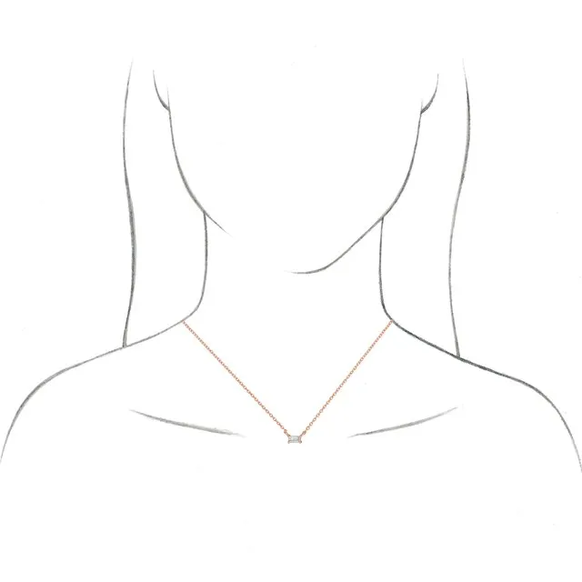 Necklaces 14K White Gold Natural Sky Blue Topaz Solitaire 18 Necklace TreasureFineJewelers