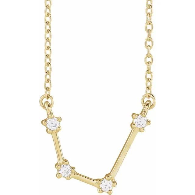 Necklaces 14K Yellow Gold 110 CTW Natural Diamond Aquarius 1618 Necklace TreasureFineJewelers Necklaces 14K Yellow Gold 110 CTW Natural Diamond Aquarius 1618 Necklace TreasureFineJewelers