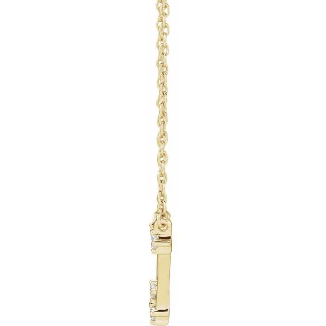Necklaces 14K Yellow Gold 110 CTW Natural Diamond Aquarius 1618 Necklace TreasureFineJewelers