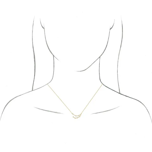 Necklaces 14K Yellow Gold 110 CTW Natural Diamond Aquarius 1618 Necklace TreasureFineJewelers