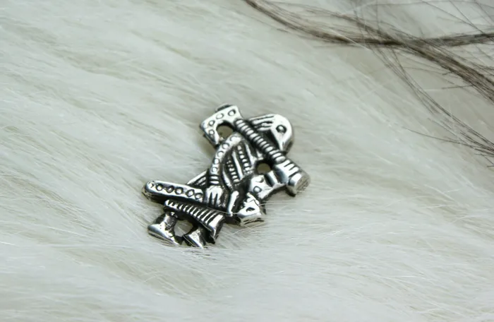 Necklaces Klahammar Viking Warrior Pendant in Sterling Silver Valhallas silver