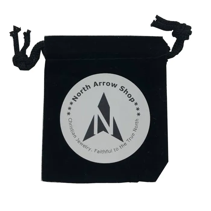 Necklaces North Arrow Shop Psalm 234 FEAR NOT Stainless Steel Engraved Black Cross Necklace Necklaces North Arrow Shop Psalm 234 FEAR NOT Stainless Steel Engraved Black Cross Necklace