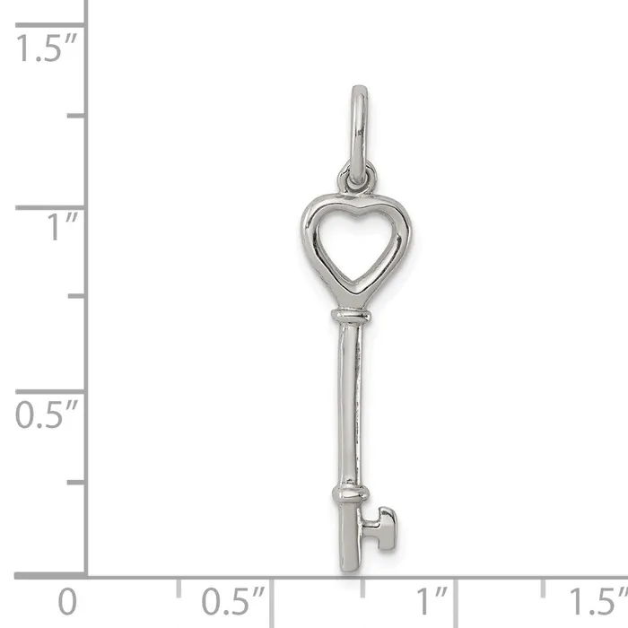 Necklaces Sterling Silver Key Pendant TreasureFineJewelers