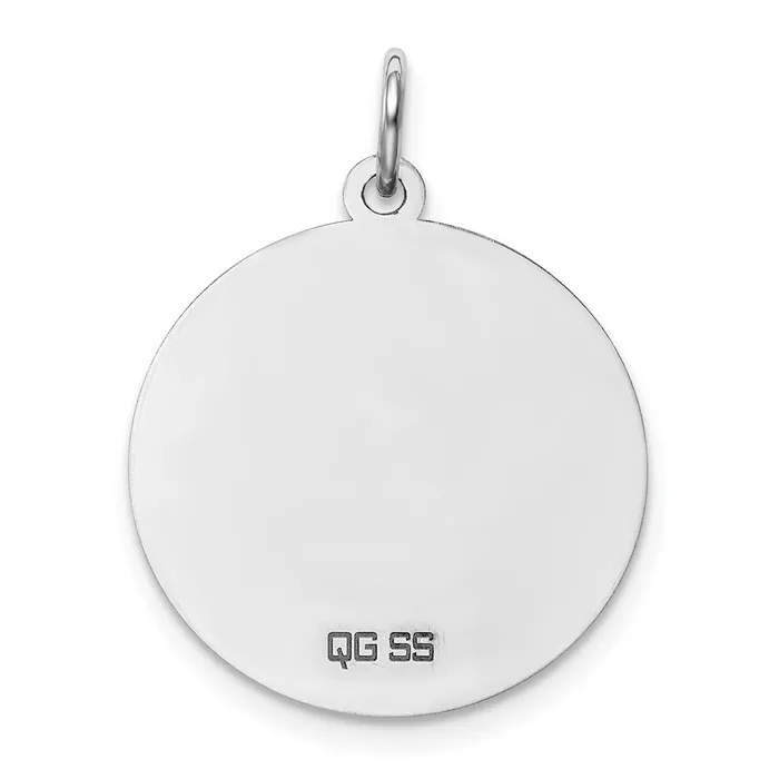 Necklaces Sterling Silver Rhodiumplated Brocaded Letter K Initial Charm TreasureFineJewelers