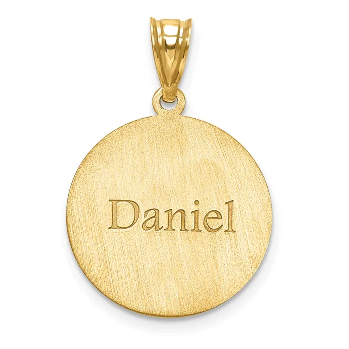 Necklaces TreasureFineJewelers 10KY Personalized Baseball Pendant