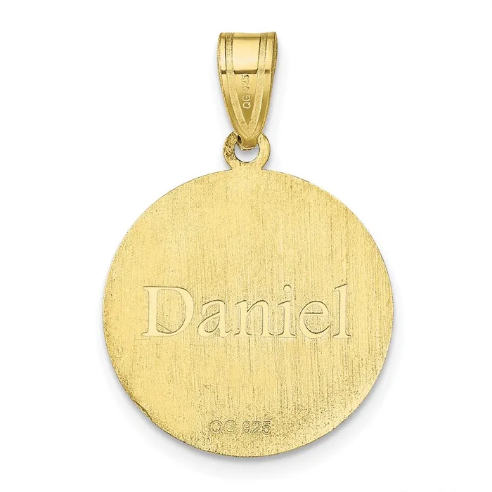 Necklaces TreasureFineJewelers 10KY Personalized Baseball Pendant