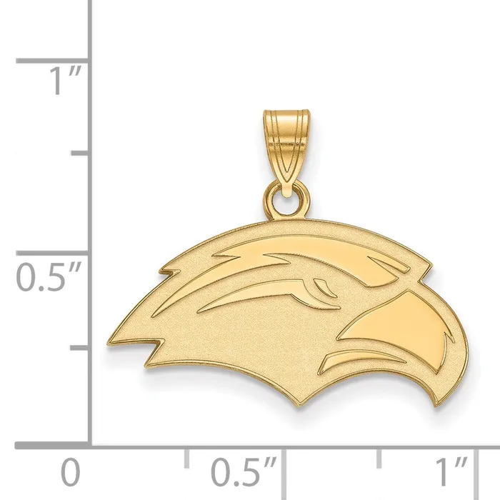 Necklaces TreasureFineJewelers 14K Yellow Gold University of Southern Miss Small Pendant