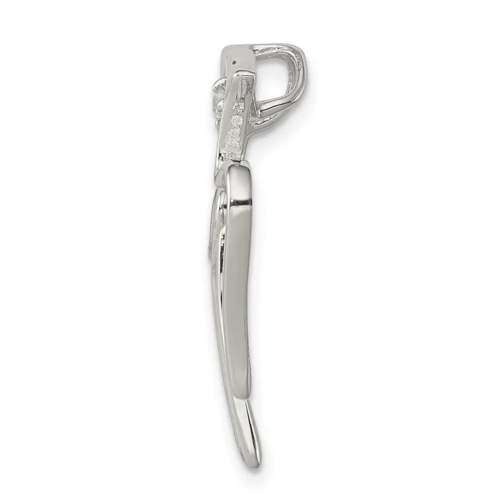 Necklaces TreasureFineJewelers Sterling Silver CZ Dove Pendant