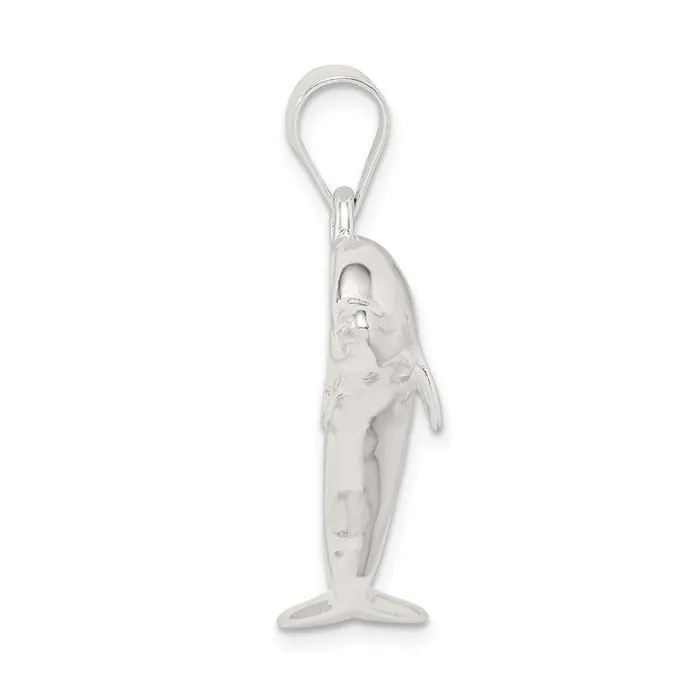 Necklaces TreasureFineJewelers Sterling Silver Dolphin Pendant