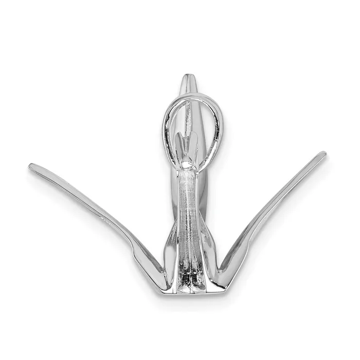 Necklaces TreasureFineJewelers Sterling Silver Rhodiumplated Origami Crane Pendant