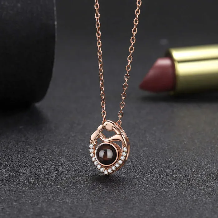 Necklaces Trendolla Jewelry Mothers Love Projection Necklace with Picture Inside