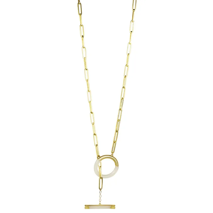 Necklaces vendorunknown Flicker Oversized Toggle Necklace