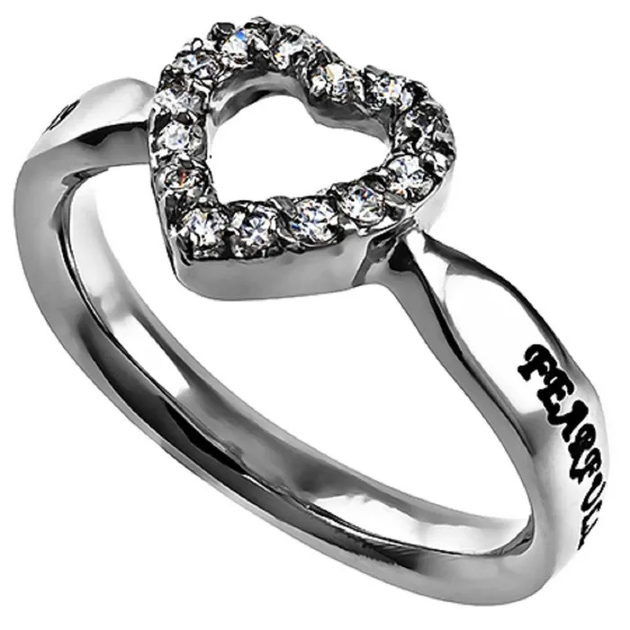North Arrow Shop Rings Psalm 139 PRAISE Heart Ring Bible Verse Stainless Steel with CZ North Arrow Shop Rings Psalm 139 PRAISE Heart Ring Bible Verse Stainless Steel with CZ