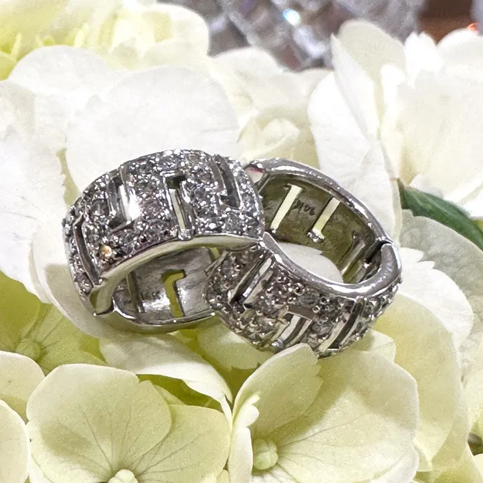 ONeills Estate Jewelry Diamond Huggie Earrings 53700352 Earrings