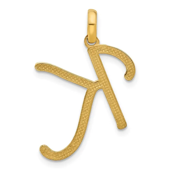 PreStyled Sets 14k Yellow Gold Fancy Letter K TreasureFineJewelers