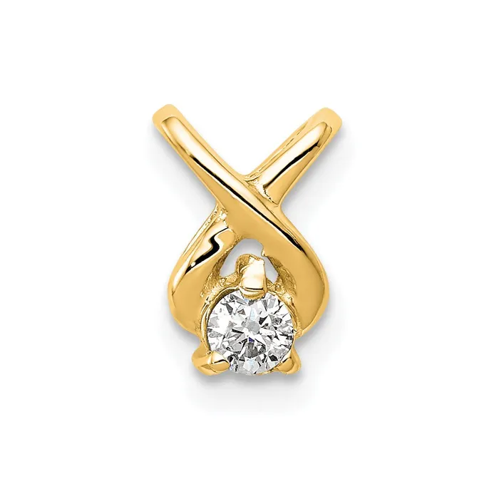PreStyled Sets TreasureFineJewelers 14k Yellow Gold 29mm A Diamond Chain Slide PreStyled Sets TreasureFineJewelers 14k Yellow Gold 29mm A Diamond Chain Slide