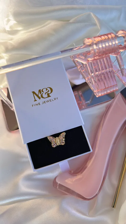 Rings MP Jewelry Pink Virgin Mary Butterfly Ring