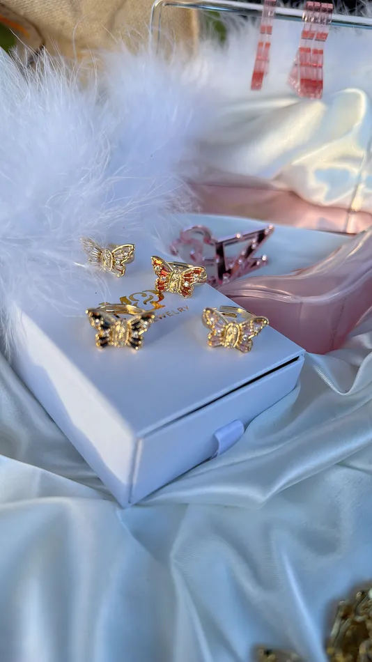 Rings MP Jewelry Pink Virgin Mary Butterfly Ring