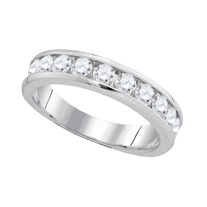 Rings North Arrow Shop 14kt white gold womens round diamond wedding band ring 100 cttw93943 Rings North Arrow Shop 14kt white gold womens round diamond wedding band ring 100 cttw93943