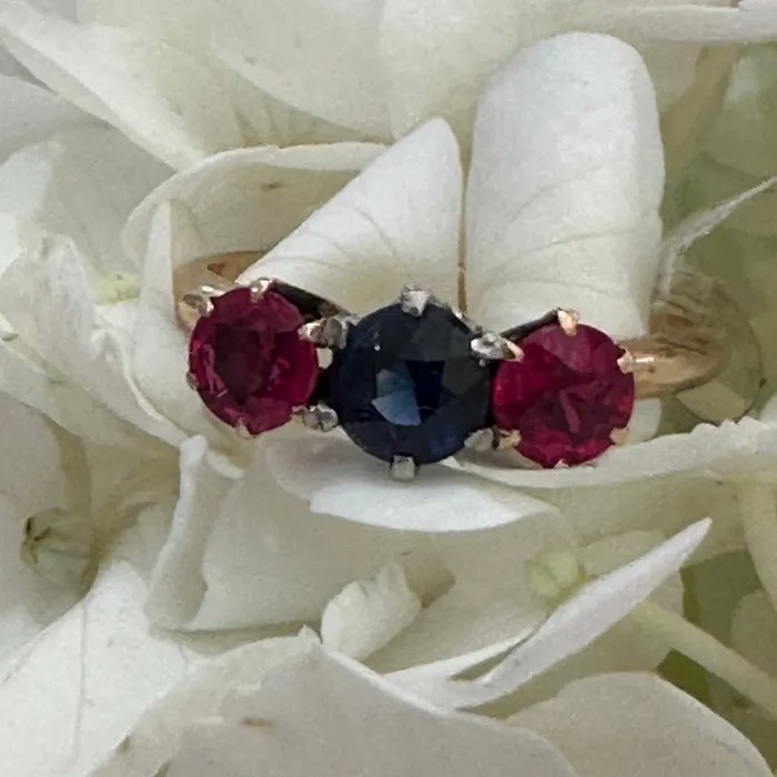 Rings ONeills Estate Jewelry 14 Karat Yellow Gold Ruby Sapphire Ring 54100104 Rings ONeills Estate Jewelry 14 Karat Yellow Gold Ruby Sapphire Ring 54100104