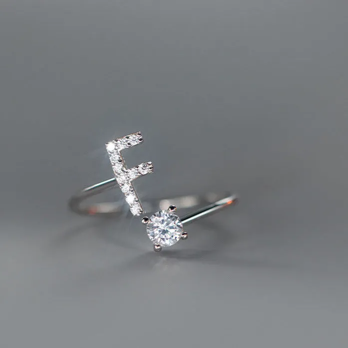 Rings S925 Silver 26 Letters Toi et Moi Ring Trendolla Jewelry
