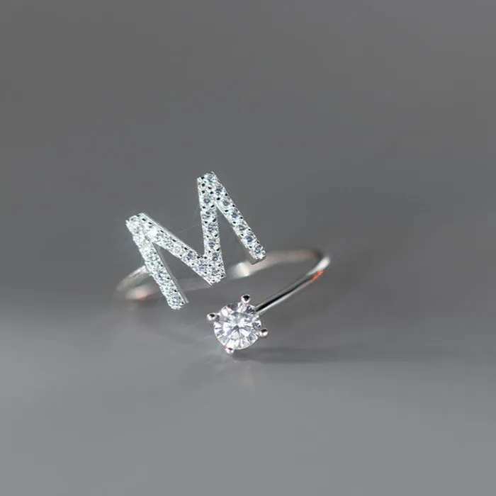 Rings S925 Silver 26 Letters Toi et Moi Ring Trendolla Jewelry