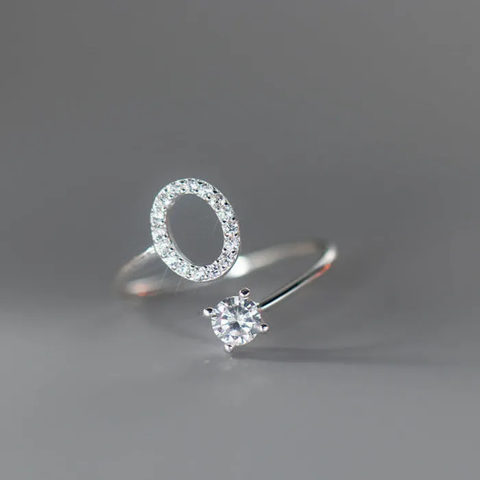 Rings S925 Silver 26 Letters Toi et Moi Ring Trendolla Jewelry
