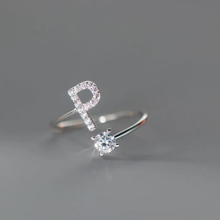 Rings S925 Silver 26 Letters Toi et Moi Ring Trendolla Jewelry