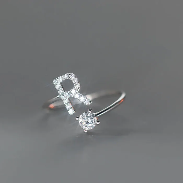 Rings S925 Silver 26 Letters Toi et Moi Ring Trendolla Jewelry