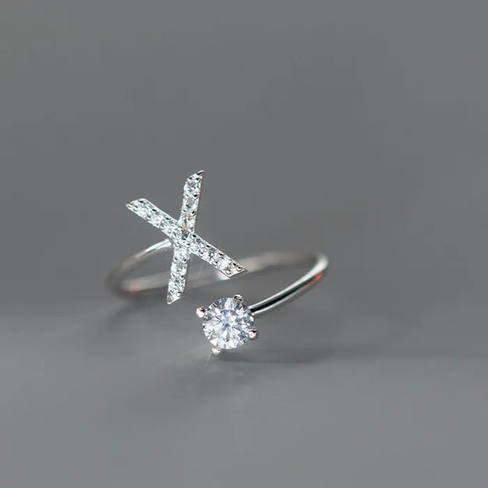 Rings S925 Silver 26 Letters Toi et Moi Ring Trendolla Jewelry
