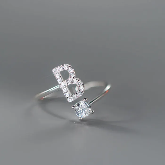 Rings S925 Silver 26 Letters Toi et Moi Ring Trendolla Jewelry
