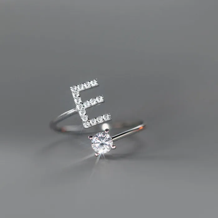 Rings S925 Silver 26 Letters Toi et Moi Ring Trendolla Jewelry