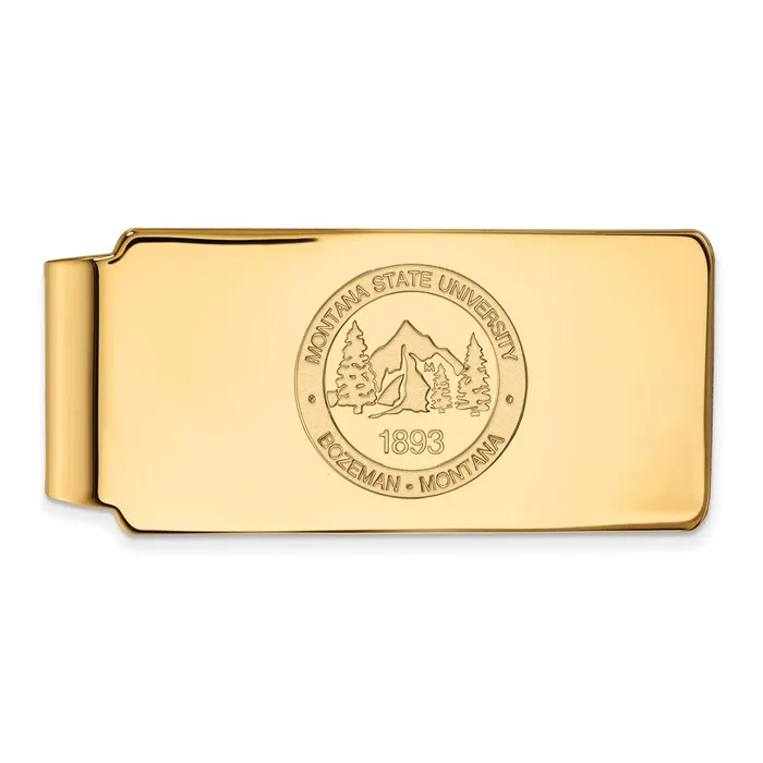 Rings Sterling Silver Goldplated Montana State University Crest Money Clip TreasureFineJewelers Rings Sterling Silver Goldplated Montana State University Crest Money Clip TreasureFineJewelers