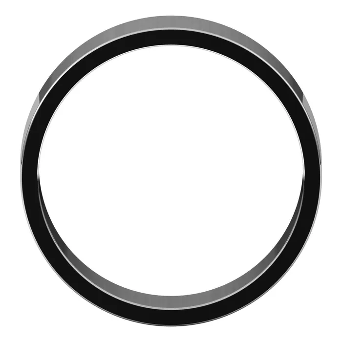 Rings TreasureFineJewelers 10K White Gold 6 mm flat Wedding Band