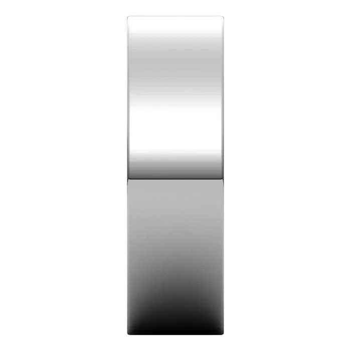 Rings TreasureFineJewelers 10K White Gold 6 mm flat Wedding Band