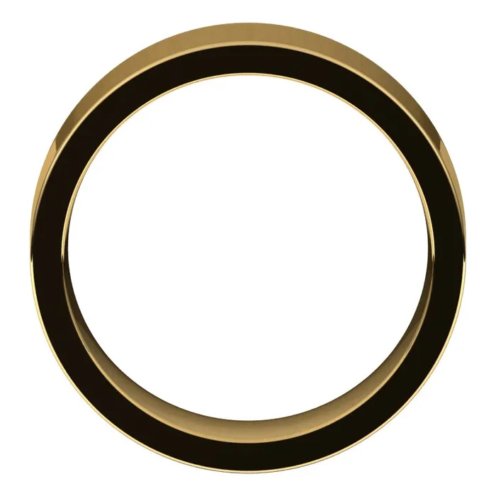 Rings TreasureFineJewelers 14K Yellow Gold 7 mm flat comfort fit Wedding Band