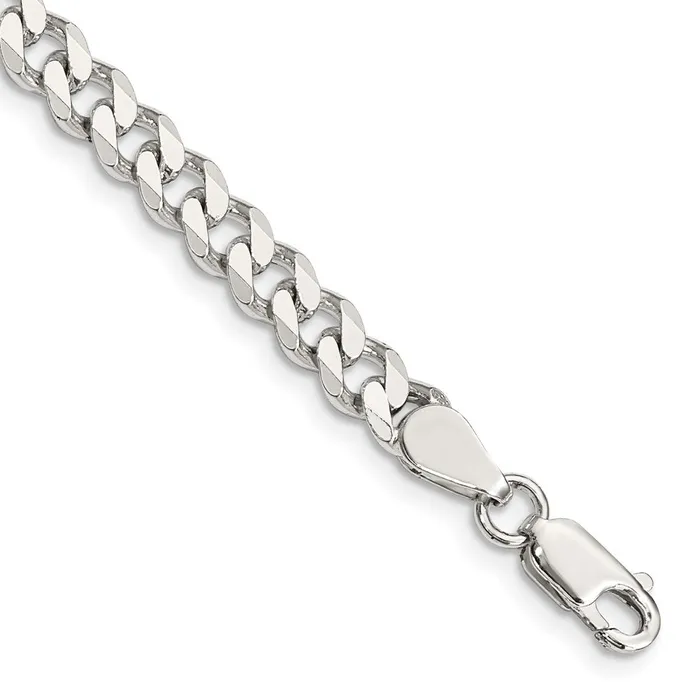 Rings TreasureFineJewelers Sterling Silver 6mm Curb Chain