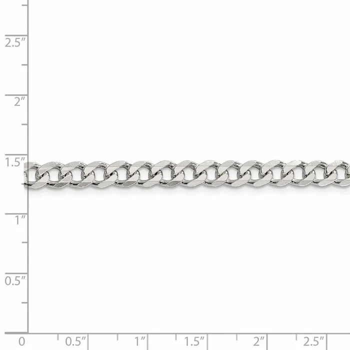 Rings TreasureFineJewelers Sterling Silver 6mm Curb Chain