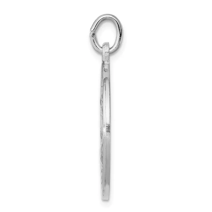 Rings TreasureFineJewelers Sterling Silver Rhodiumplated Saint Joseph Medal