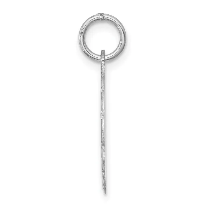 Rings TreasureFineJewelers Sterling Silver Rhodiumplated Your Always In My Heart Disc Charm