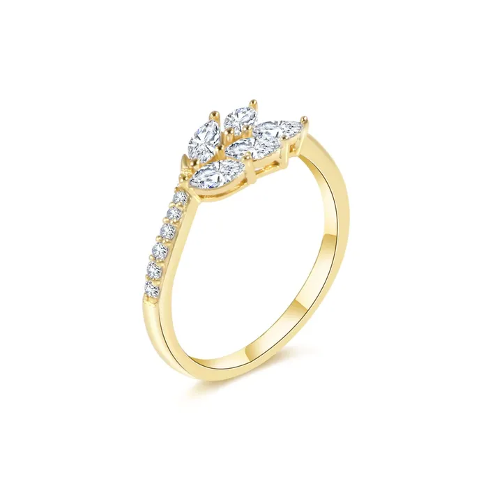 Rings Trendolla Jewelry Leaf Branch Diamond Wedding Ring Natures Grace Collection