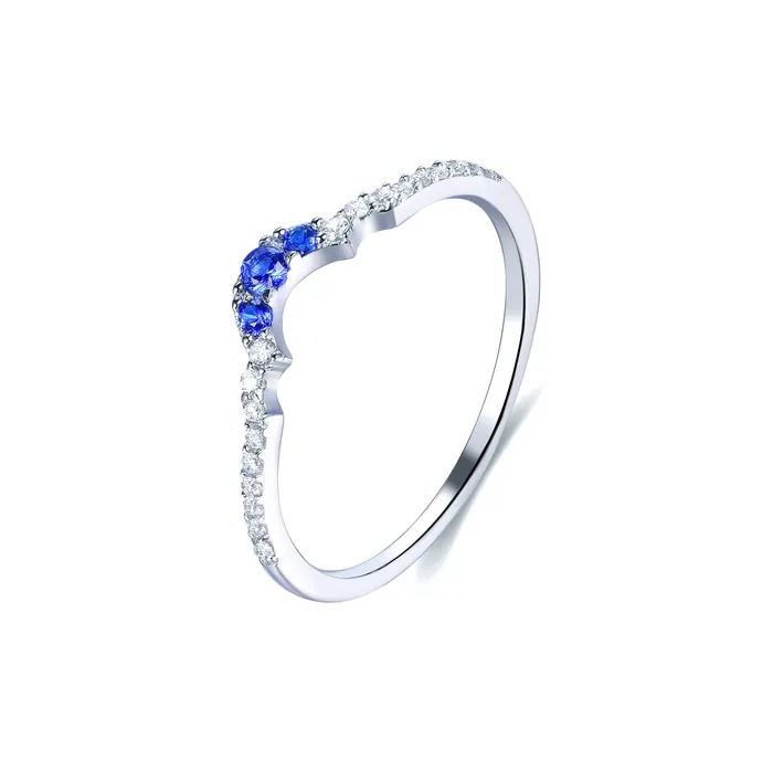 Rings Trendolla Viktoriia X Trendolla Celestial Cycle Sterling Silver Opals Diamond Ring