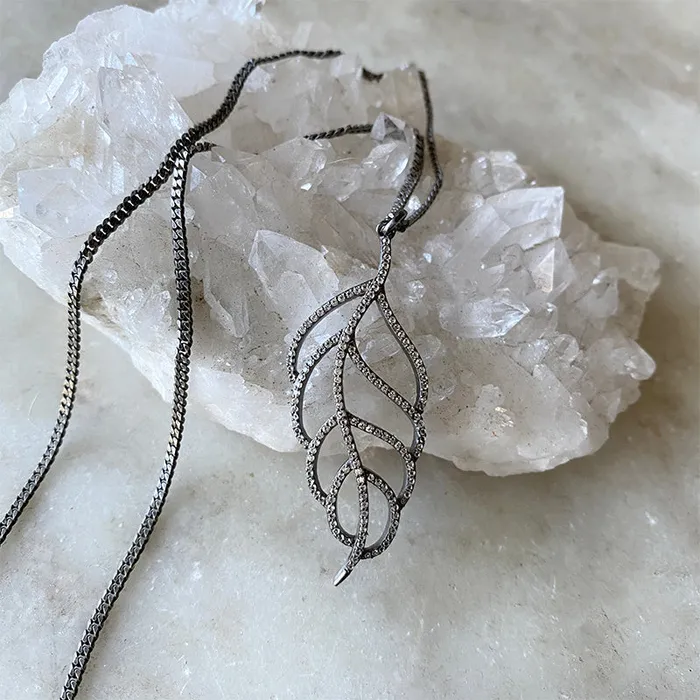 Robindira Unsworth Necklaces Myra Feather Necklace